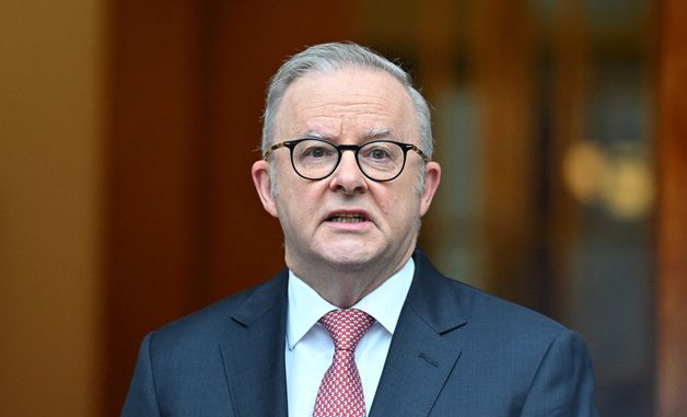 [포토] 기자회견 하는 앤서니 앨버니지 호주 총리