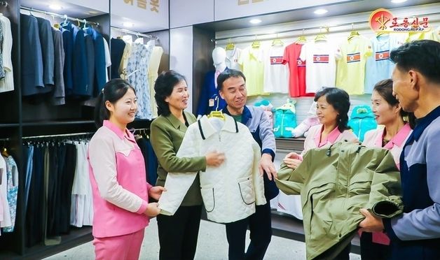 北 구성시 옷공장 "제품의 질 높여나간다" 선전