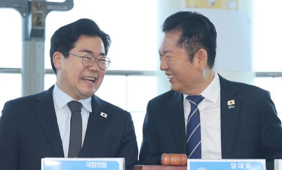 정청래·박찬대 '화기애애'