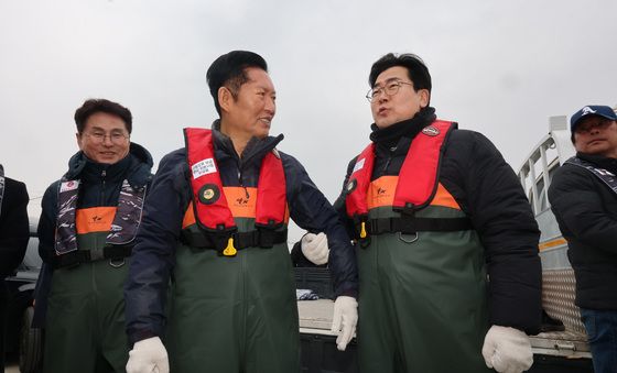 대화하는 정청래·박찬대