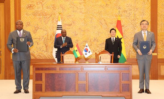 한-가나 ' 기술, 디지털, 혁신 개발협력 양해각서 협약'