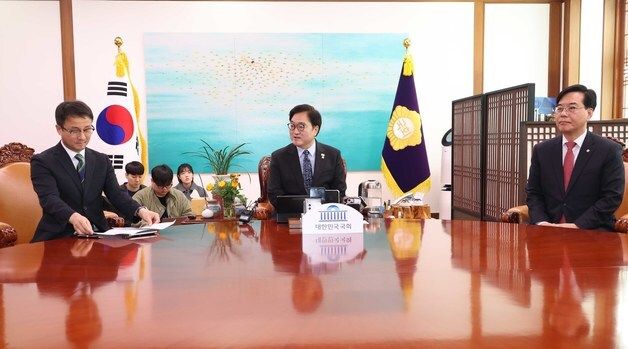 여야 원내대표 회동