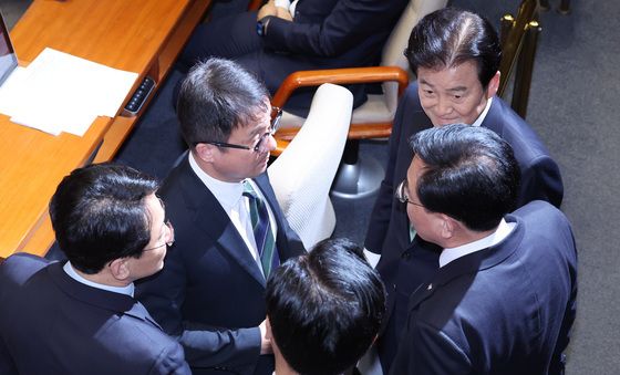 현안 논의하는 여야 원내대표