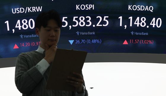 하락 마감한 코스피