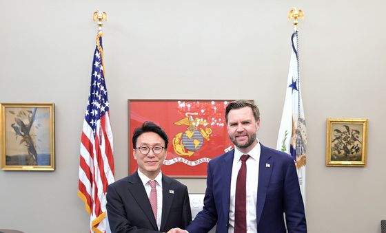 美 밴스 부통령과 회담 갖는 김민석 국무총리