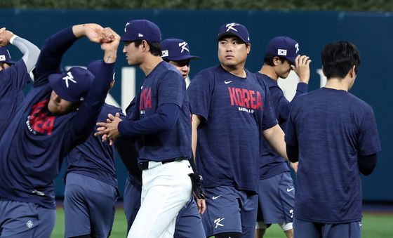 훈련하는 류현진