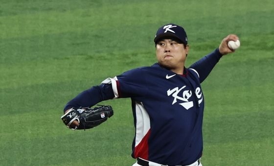 류현진, 결의에 찬 눈빛