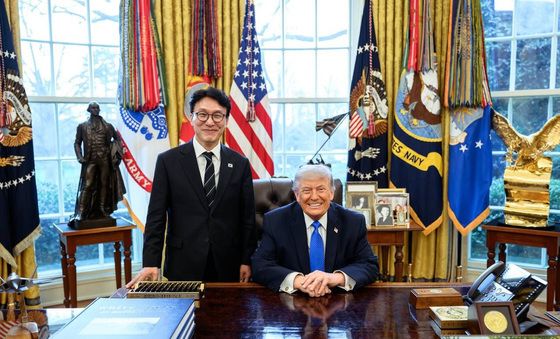 김민석 국무총리, 트럼프 美 대통령과 면담