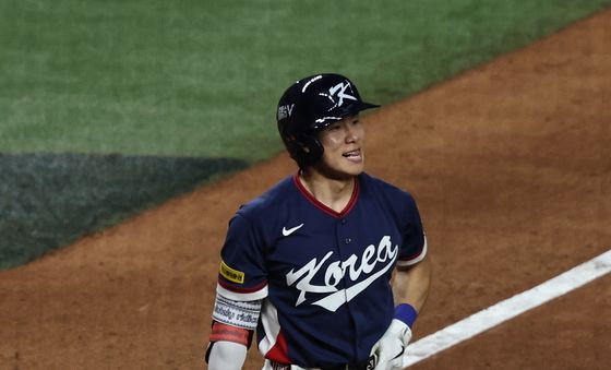 삼진아웃 당한 김혜성