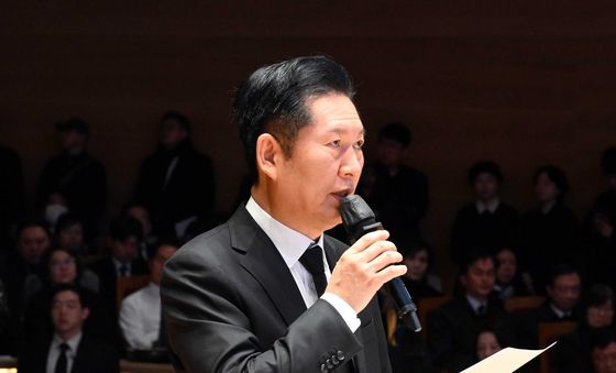 정청래 대표, 故 이해찬 前 총리 49재 추도사