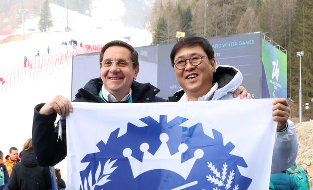 코르티나담페초 시장 만난 최휘영 장관