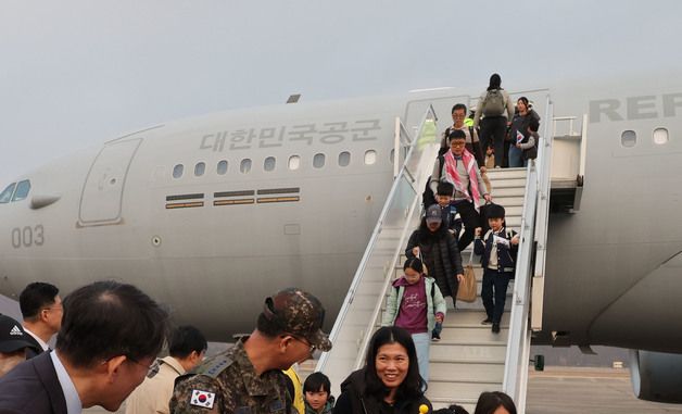 중동 고립 국민 204명 '무사 귀국'