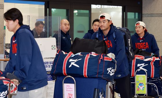 귀국하는 WBC 대표팀 선수들