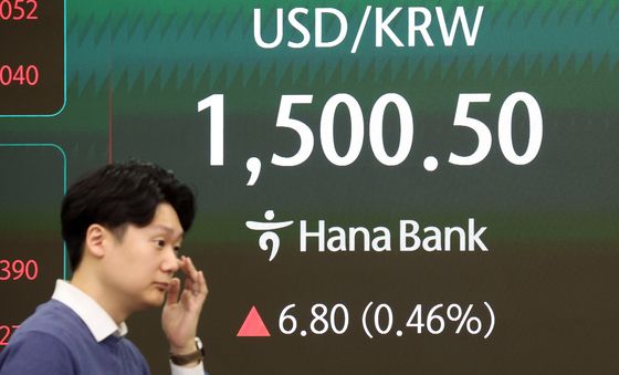 원달러 환율 1500원대 진입