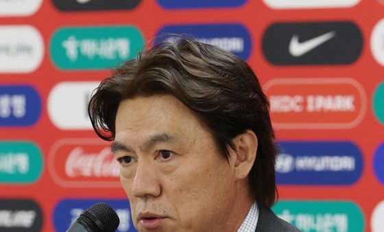 축구국가대표팀 명발 발표하는 홍명보