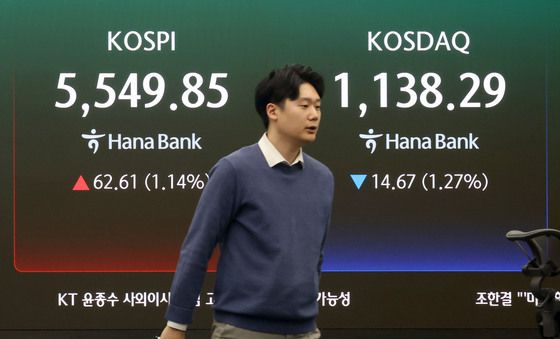 코스피 상승, 코스닥 하락 마감