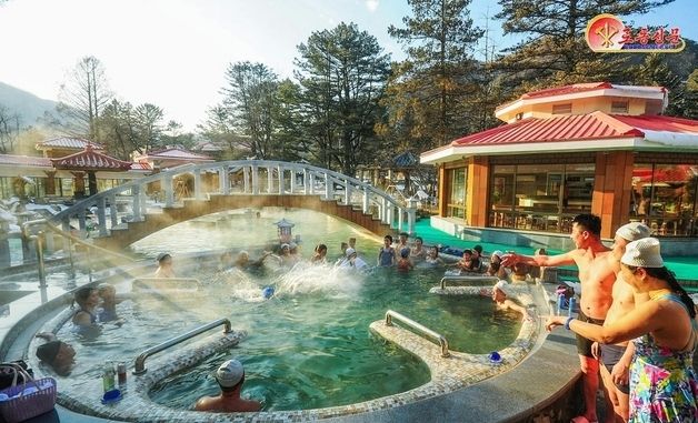 北 "인민의 문화휴양지" 온포근로자휴양소 선전