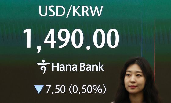 1490원 출발하는 환율