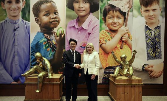 김민석 총리, 캐서린 러셀 유니세프 총재 면담