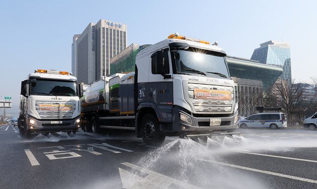 초미세먼지 저감 위한 도로 물청소