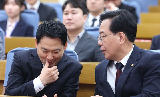 현안 논의하는 장동혁·송언석