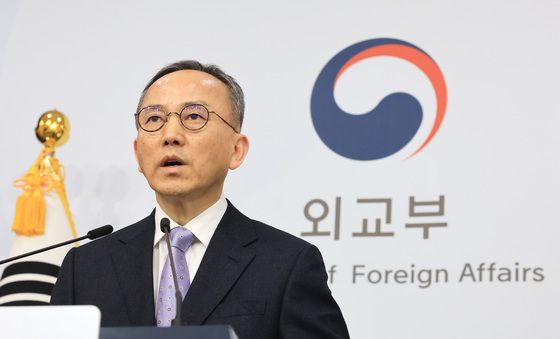 정례브리핑하는 박일 외교부 대변인