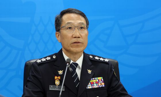 모두발언하는 유재성 경찰청장 직무대행