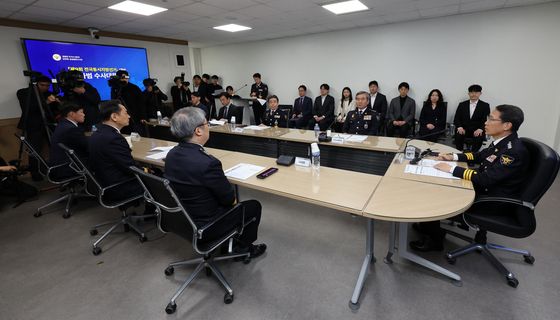 모두발언하는 유재성 경찰청장 직무대행