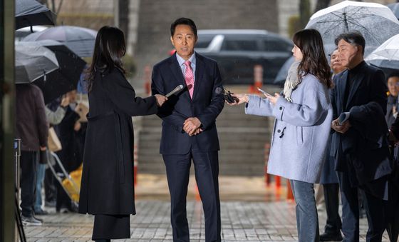 정치자금밥위반 2차 공판 출석하는 오세훈 시장