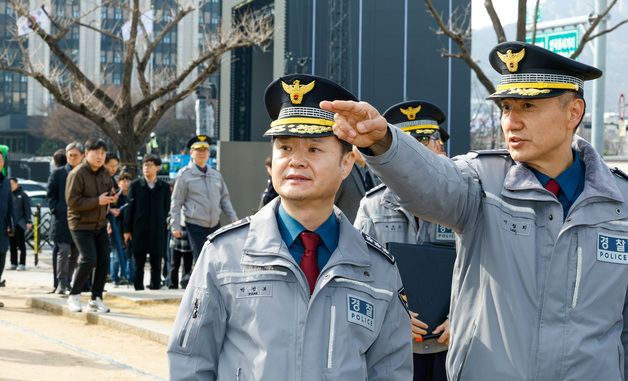 박정보 서울경찰청장, BTS 컴백 무대 현장 점검