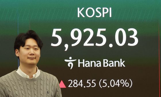 코스피, 5900선 회복하며 마감