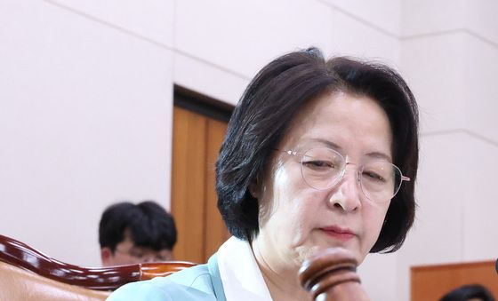 법안 통과시키는 추미애 위원장