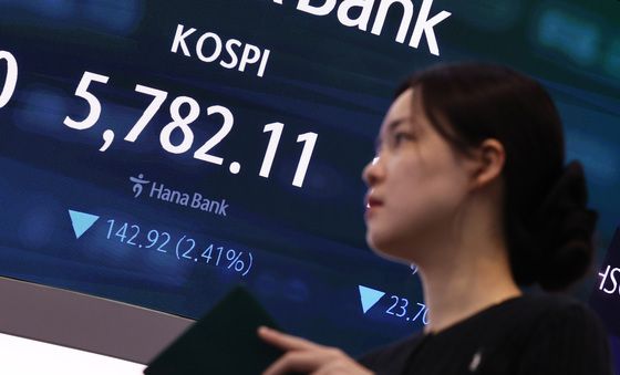 중동 확전 공포에 코스피 5800선 붕괴