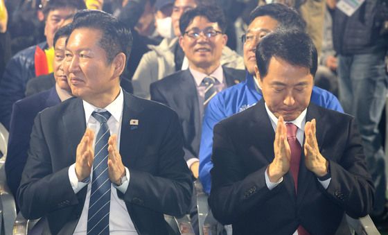 환경공무관 한마음축제 참석한 정청래-오세훈