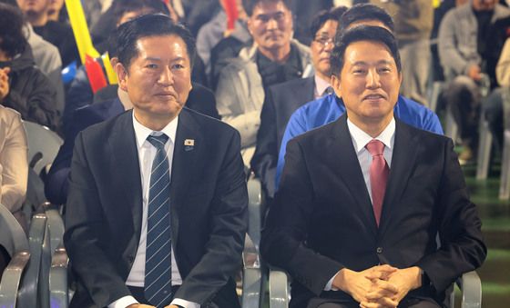 환경공무관 한마음축제 참석한 정청래-오세훈