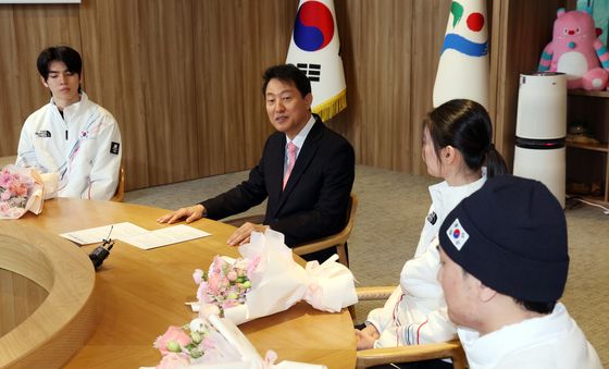 오세훈, 동계올림픽 선수단 격려 오찬