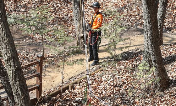 봄철 산악사고 대비 특별구조훈련