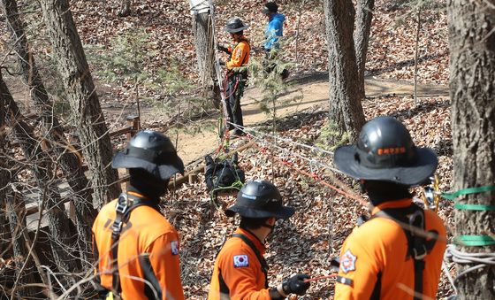 완연한 봄, 산악사고 대비 특별구조훈련