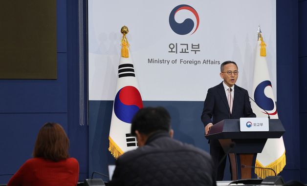 정례브리핑하는 박일 외교부 대변인