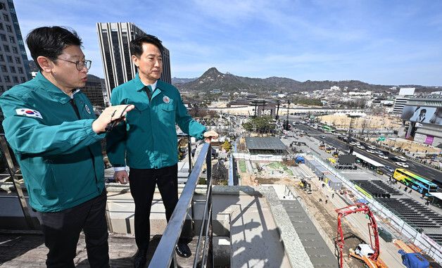 BTS 컴백 무대 점검하는 오세훈 서울시장