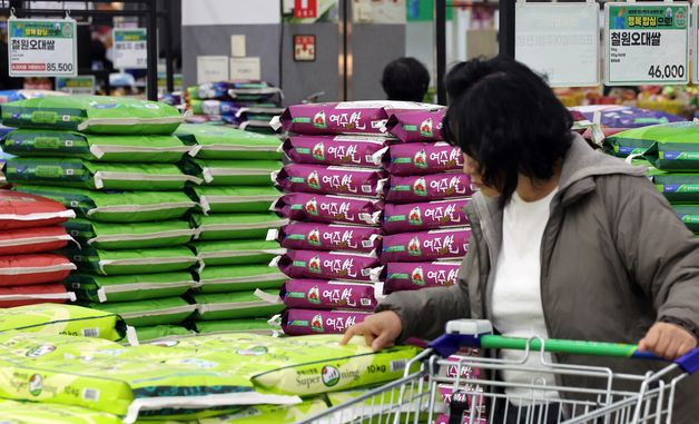 쌀값, 최대 26% 치솟아…전체 물가 상승률(2.0%)의 약 9배