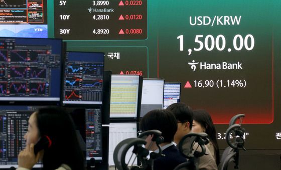 환율 장중 1500원 재돌파