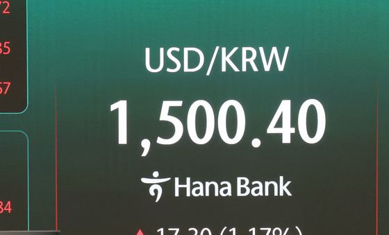 장중 1500원 재돌파한 환율