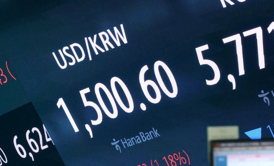 장중 1500원 재돌파한 환율