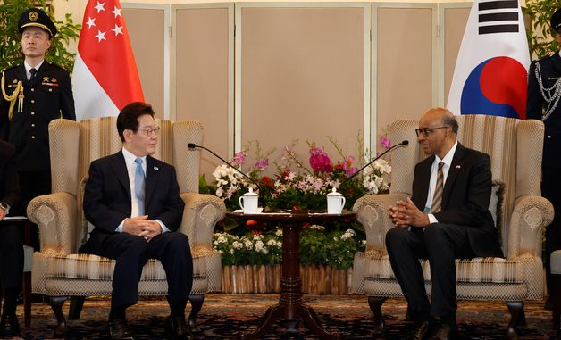 이재명 대통령, 싱가포르 대통령과 면담