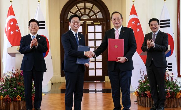 한·싱가포르 '과학기술 협력에 관한 양해 각서를 체결'