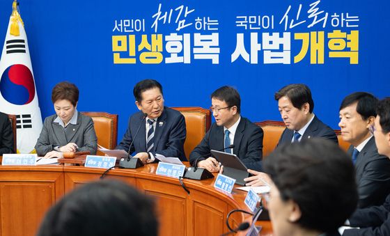 조작기소국정조사 특위 구성 상황 묻는 정청래 대표