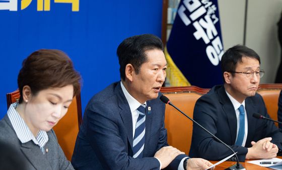 최고위 주재하는 정청래 대표