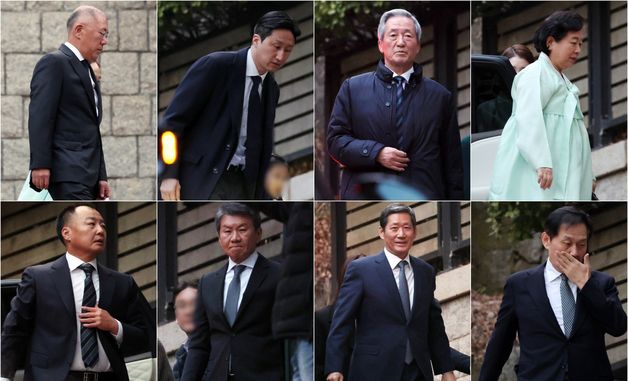 故 정주영 회장 25주기 추모제사 참석하는 범현대家