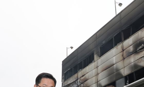 대전 화재 현장 찾은 장동혁 대표